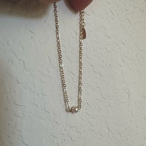 GLDN Single Pearl Bracelet with Gold Chain - Pleine Lune Bracelet